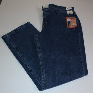 Women's Rider by Lee Irregular Medium Stone Wash Relaxed Straight Leg 14M Jeans